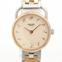 エルメス アルソー SS×GP QZ アイボリー文字盤