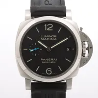パネライ ルミノールマリーナ PAM02392 SS×ラバー AT ブラック文字盤