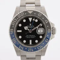 ロレックス GMTマスター Ⅱ 116710BLNR SS AT ブラック文字盤