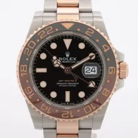 ロレックス GMTマスター Ⅱ 126711CHNR PG×SS AT ブラック文字盤