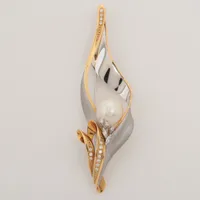 ノンブランド パール ダイヤ K18×Pt900