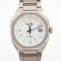 セイコー アストロン 7B72-0AF0 TI ソーラー ホワイト文字盤