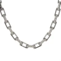 ルイ・ヴィトン コリエ チェーン モノグラム M00307 GP ネックレス LE1295 シルバー