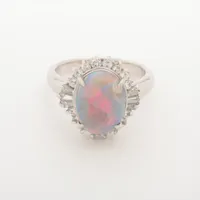 ノンブランド オパール ダイヤ Pt900