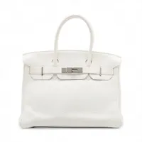 エルメス バーキン30 ルトゥルネ トリヨンクレマンス ホワイト シルバー金具