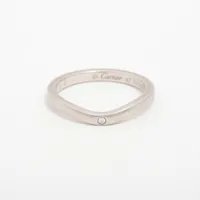 カルティエ バレリーナ カーブ ウェディング 3P ダイヤ Pt950 47