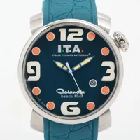 I.T.A SS×ラバー QZ ブルー文字盤