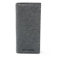 ディオールオム レザー ロングウォレット ブラック×ホワイト