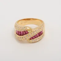 ノンブランド ルビー ダイヤ K18