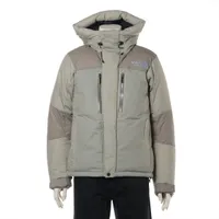 ノースフェイス ナイロン ダウンジャケット M グレー×ベージュ