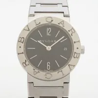 ブルガリ ブルガリブルガリ BB26SS SS QZ ブラック文字盤