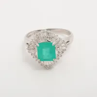 ノンブランド エメラルド ダイヤ Pt900