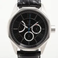 ヴァティックス アライブ PR01 SS×革 AT ブラック文字盤