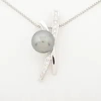 タサキ パール ダイヤ 18KWG 約10.0mm