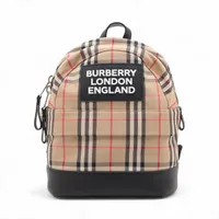 バーバリー キャンバス バックパック/リュック ベージュ