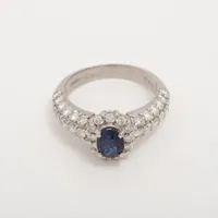 ノンブランド サファイア ダイヤ Pt900