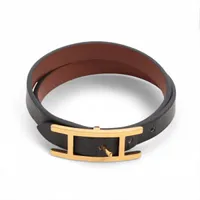 エルメス ビーアピ ドゥーブルトゥール GP×革 ブレスレット