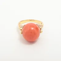 ノンブランド 珊瑚 ダイヤ 750