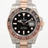 ロレックス GMTマスター Ⅱ 126711CHNR PG×SS AT ブラック文字盤