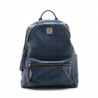 MCM レザー バックパック/リュック ブルー