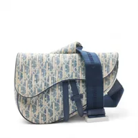 ディオール オブリーク キャンバス ボディバッグ ブルー