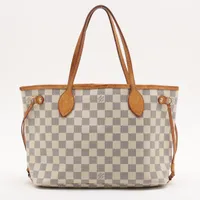 ヴィトン ダミエ アズール ネヴァーフルPM N51110 ホワイト