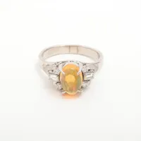 ノンブランド ファイアオパール ダイヤ Pm850