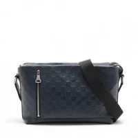 ルイ・ヴィトン ダミエ アンフィニ ディスカバリーメッセンジャーPM N42416 ネイビー