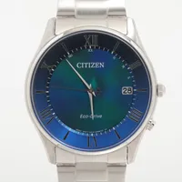 シチズン エコドライブ H415-A17BX01 SS ソーラー ブルー文字盤