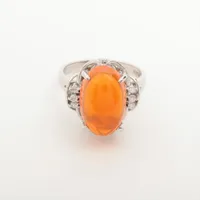 ノンブランド ファイアオパール ダイヤ Pt900