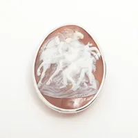 ノンブランド シェルカメオ K18WG×K14WG