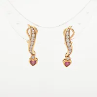 ノンブランド ルビー ダイヤ K18×18K