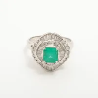 ノンブランド エメラルド ダイヤ Pt900