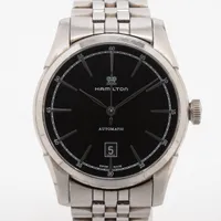 ハミルトン ジャズマスター H424151 SS AT ブラック文字盤