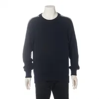 ディオール オブリーク コットン×シルク ニット M ネイビー