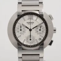 エルメス ノマード N01.910 SS ATQZ シルバー文字盤