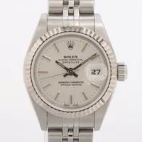 ロレックス レディ デイトジャスト 79174 SS×WG AT シルバー文字盤