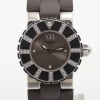 ショーメ クラスワン SS×ラバー QZ シルバー文字盤