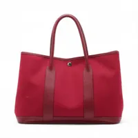 エルメス ガーデンパーティ36 PM トワルオフィシエ ボルドー シルバー金具