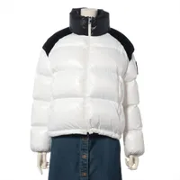 モンクレール CHOUELLE ナイロン ダウンジャケット 20年 1 ホワイト×ブラック