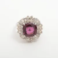 ノンブランド ガーネット ダイヤ Pt900