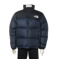 ノースフェイス ナイロン ダウンジャケット L ネイビー×ブラック