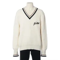 ルイ・ヴィトン レーヨン×ナイロン×ウール ニット 23SS S ホワイト