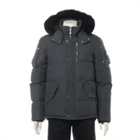 ムースナックルズ コットン×ナイロン ダウンジャケット M ブラック