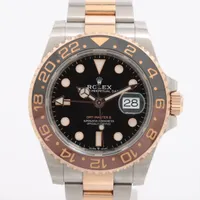 ロレックス GMTマスター Ⅱ 126711CHNR PG×SS AT ブラック文字盤