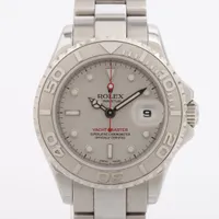 ロレックス ヨットマスター 169622 PT×SS AT シルバー文字盤