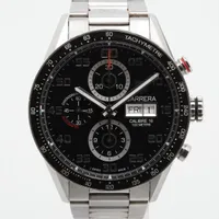 タグホイヤー カレラ キャリバー16 CV2A1R.BA0799 SS AT ブラック文字盤