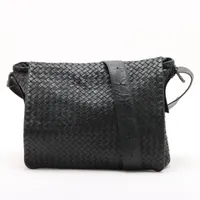 ボッテガヴェネタ マキシイントレチャート レザー ラウンドジップ