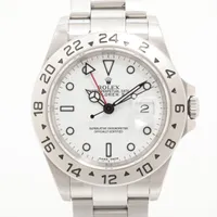 ロレックス エクスプローラーⅡ 16570 SS AT ホワイト文字盤