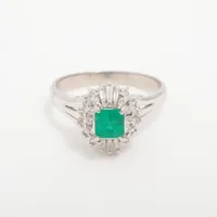 ノンブランド エメラルド ダイヤ Pt900